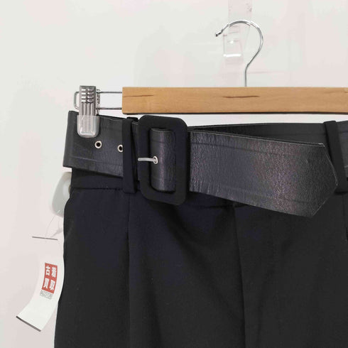 ザラ ZARA ハイウエストベルテッドスラックス レディース 28