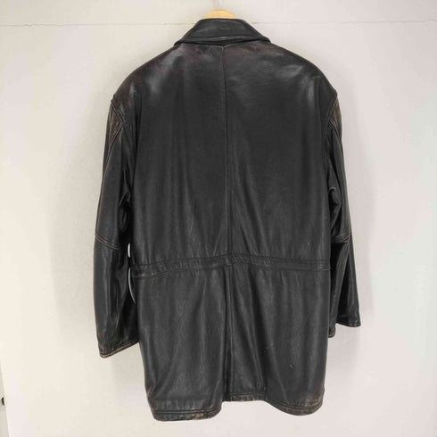 strath conor レザーハーフコート メンズ m