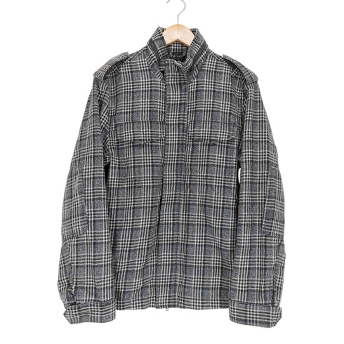 ギャップ Gap チェック柄エポレット付スタンドカラージャケット メンズ JPN:M