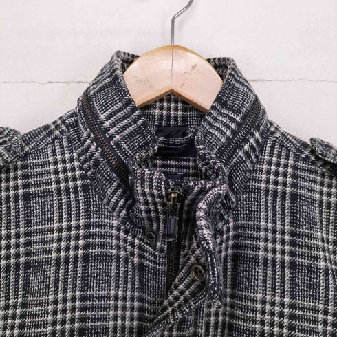 ギャップ Gap チェック柄エポレット付スタンドカラージャケット メンズ JPN:M