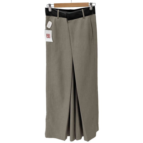 ステュディオス STUDIOUS 24AW Leather Belted Trousers(1 TAUPE) レディース JPN:2