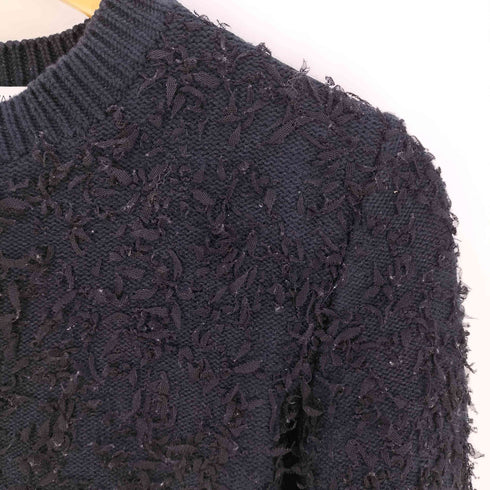 ジョンローレンスサリバン JOHN LAWRENCE SULLIVAN コットン フリンジ クルーネックニット レディース ONE SIZE