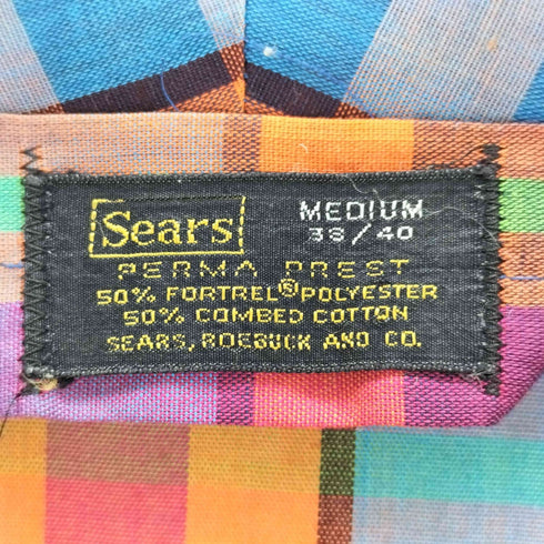 シアーズ Sears チェック柄ガウン メンズ import:M