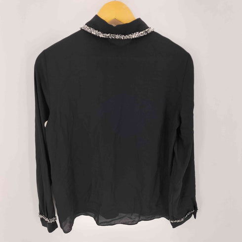 ザラ ZARA KNIT CARDIGAN WITH JEWEL BUTTONS レディース import:M