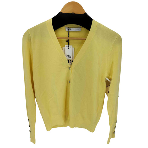 ザラ ZARA 襟ツィード ポリシャツ レディース import:S