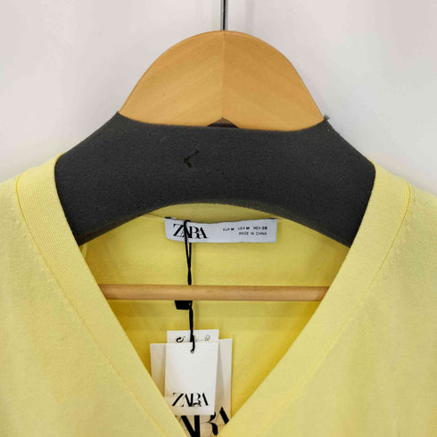 ザラ ZARA 襟ツィード ポリシャツ レディース import:S