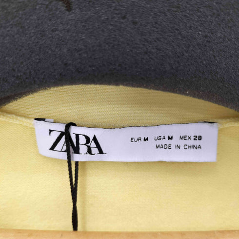 ザラ ZARA 襟ツィード ポリシャツ レディース import:S