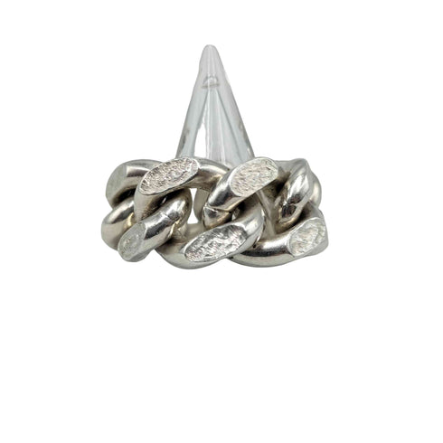 ジルサンダー JIL SANDER 22AW GROUMETTE RING 1 チェーン シルバー リング メンズ 25号