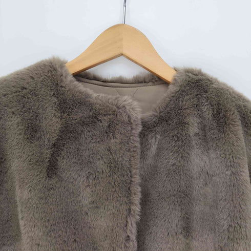 ミラオーウェン Mila Owen 21AW リバーシブル エコファー ジャケット レディース ONE SIZE