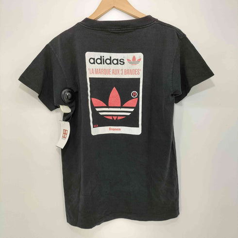 アディダス adidas 80-90S USA製 万国旗タグ 両面プリント S/S クルーネックTシャツ メンズ import:L