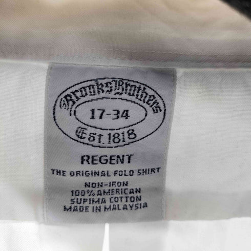 ブルックスブラザーズ BROOKS BROTHERS Est.1818 REGENT BD L/S コットンシャツ メンズ 17-34