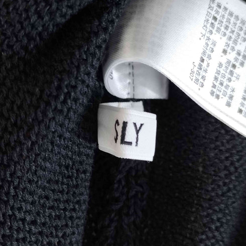 スライ SLY SPRING CROPPED KNIT クロップド ニット レディース FREE