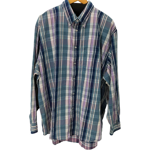 ブルックスブラザーズ BROOKS BROTHERS Est.1818 MADISON FIT L/S コットンチェックシャツ メンズ import:XXL