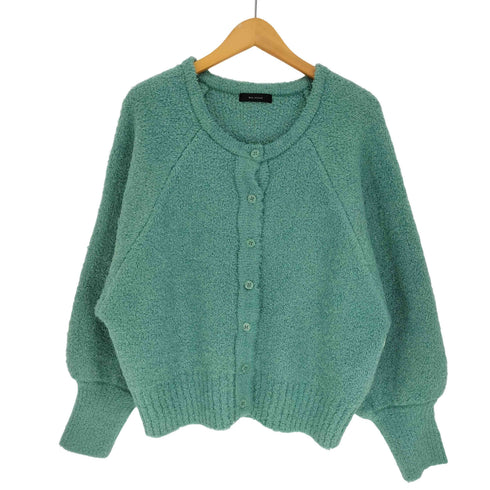 ブージュルード Bou Jeloud 24AW ラメ混 ショート丈 ラグラン ニット カーディガン レディース FREE