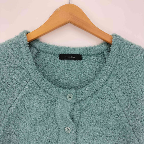 ブージュルード Bou Jeloud 24AW ラメ混 ショート丈 ラグラン ニット カーディガン レディース FREE