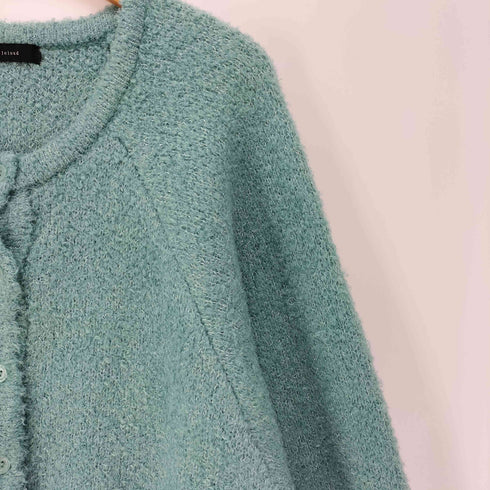 ブージュルード Bou Jeloud 24AW ラメ混 ショート丈 ラグラン ニット カーディガン レディース FREE