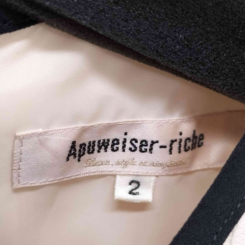 アプワイザーリッシェ Apuweiser riche 配色ラインワンピース レディース JPN:2