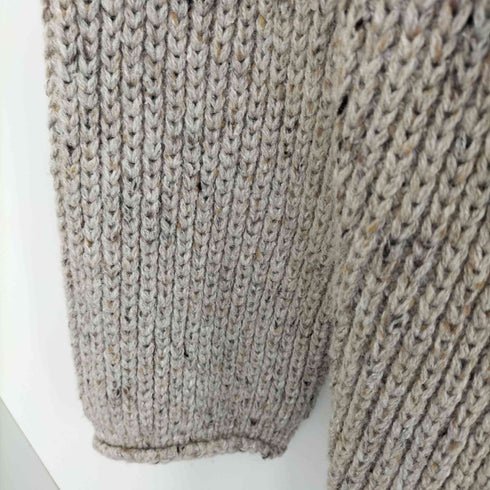 アンティカキヌ antiqua KINU フリンジニットカーディガン レディース