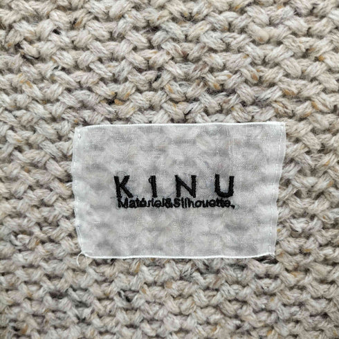 アンティカキヌ antiqua KINU フリンジニットカーディガン レディース