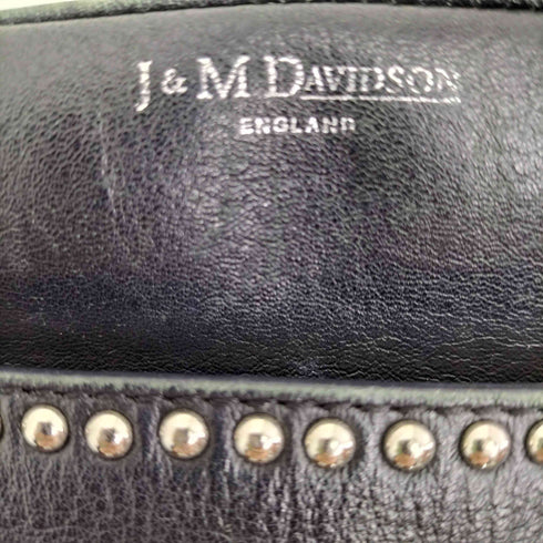 ジェイアンドエムデヴィッドソン J&M Davidson スペイン製 LIPSTICK POUCH WITH STUDS リップスティック ポーチ スタッズ レザー ミニ ショルダー バッグ レディース