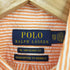 ポロラルフローレン POLO RALPH LAUREN RL UNTUCKED FIT スモールポニー刺繍 シアサッカーBD半袖ストライプシャツ メンズ import:XS