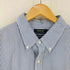 ポロラルフローレン POLO RALPH LAUREN RL UNTUCKED FIT スモールポニー刺繍 シアサッカーBD半袖ストライプシャツ メンズ import:XXL