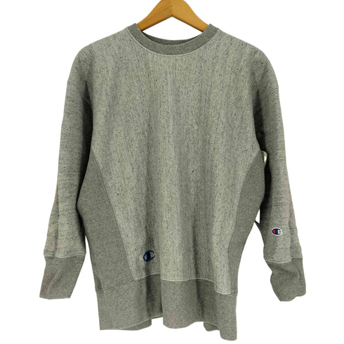 チャンピオン Champion トリコタグ 復刻 REVERSE WEAVE リバースウィーブ 裾目あり 刺繍 クルーネック スウェット 霜降り ロングリブ メンズ import:M