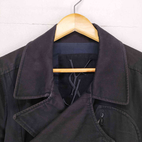 イヴサンローラン Yves Saint Laurent コットンダブルライダースジャケット メンズ