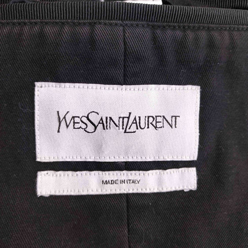 イヴサンローラン Yves Saint Laurent コットンダブルライダースジャケット メンズ