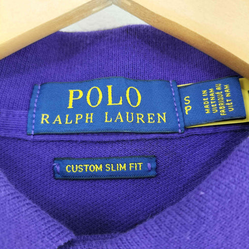 ポロラルフローレン POLO RALPH LAUREN CUSTOM SLIM FIT スモールポニー刺繍ポロシャツ メンズ import:S