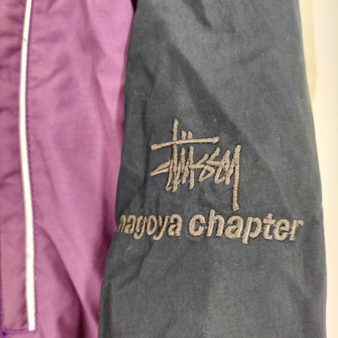 ステューシー Stussy 00S Nagoya OSU Chapter LIMITED EDITION ロゴ 刺繍 ナイロン マウンテン パーカー ジャケット 名古屋 大須 チャプター メンズ import:M