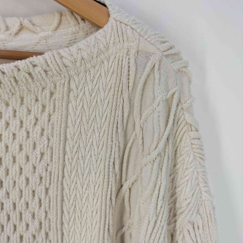 アールジュビリー R JUBILEE CABLE KNIT TOPS ケーブルニットトップス レディース FREE