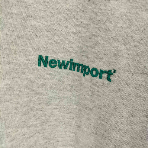 Newimport Crewneck Sweat Shirts ロゴ刺繍 霜降りスウェット メンズ