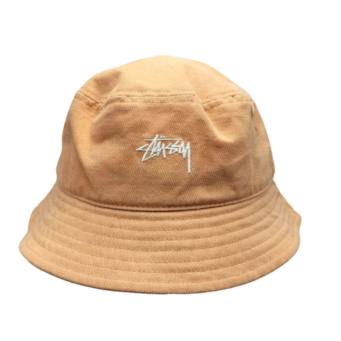 ステューシー Stussy 21AW Stock Bucket Hat ストック ロゴ 刺繍 バケット ハット ユニセックス メンズ S/M