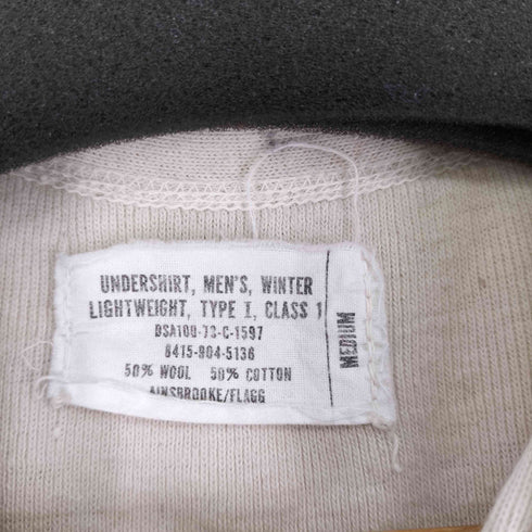 us military 73年製造 TYPE1 UNDERSHIRT HENLYNECK メンズ JPN:M