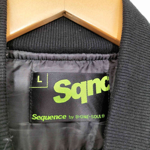 Sqnc フォトプリント 中綿 MA-1 ジャケット メンズ import:L