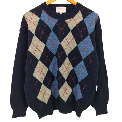 ハケットロンドン hackett london クルーネックアーガイルニット メンズ LGE