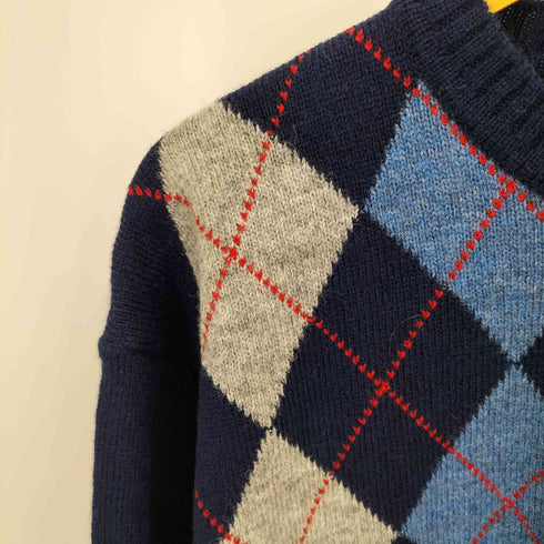 ハケットロンドン hackett london クルーネックアーガイルニット メンズ LGE