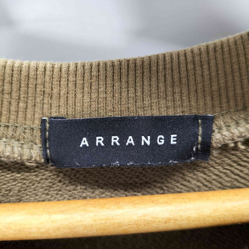 ARRANGE ステッチデザインワイドスウェットプルオーバー メンズ