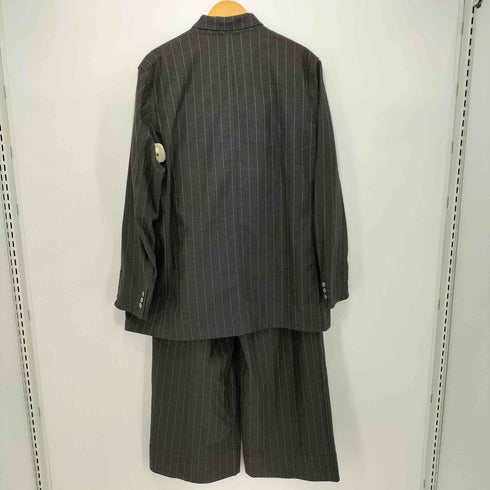 ジーユー GU 23AW ストライプ柄 カバーオール タックワイドパンツ セットアップ レディース XL