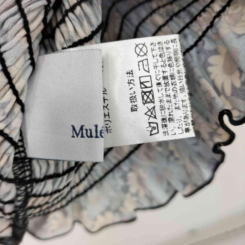MULEAU パフスリーブ フラワー S/S トップス レディース FREE