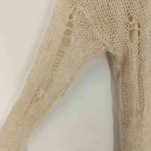 ザラ ZARA ダメージ加工 メッシュニットワンピース レディース import:S