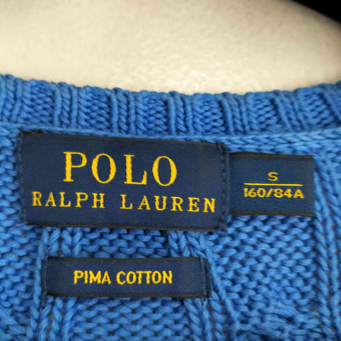 ポロラルフローレン POLO RALPH LAUREN PIMA COTTON ケーブルニット レディース S