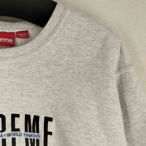 シュプリーム Supreme 18AW World Famous Crewneck ワールドフェイマスクルーネックスウェット メンズ import:M