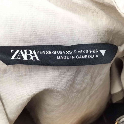 ザラ ZARA ナイロン2wayパラシュートロングコート メンズ US S