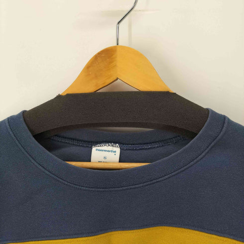 ディスイズネバーザット thisisneverthat L-LOGO PANELED CREWNECK マルチカラーワイドスウェットプルオーバー メンズ import:XL