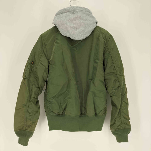 アルファインダストリーズ ALPHA INDUSTRIES MA-1 NATUS Flight Jacket フライト ジャケット フード付き メンズ import:S