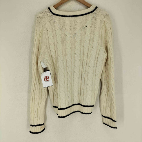 マックスマーラ MAX MARA 白タグ ケーブルVネックニット レディース
