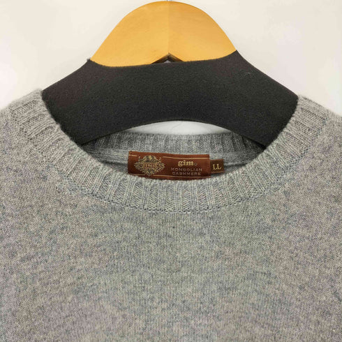 ジム gim 日本製 カシミヤ100% クルーネックプルオーバーニット メンズ JPN:XL