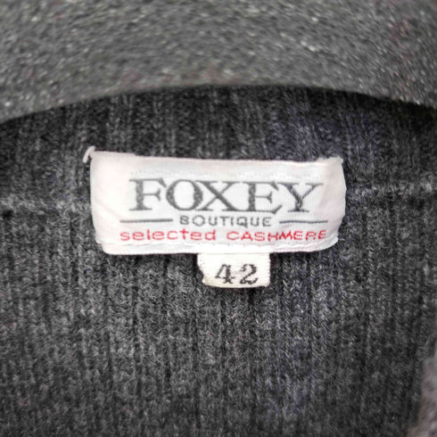 フォクシー FOXEY ウール100% ボーダー タートルネックニット S/S レディース 42